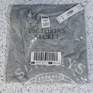 Victoria's Secret PINK Campus Cotton Oversized Short-Sleeve T-Shirt FOOTBALL